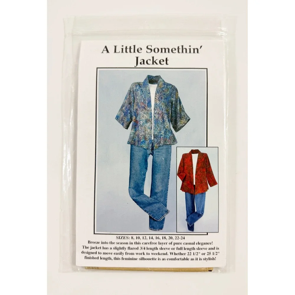 CNT Pattern Co. Sewing Pattern Womens 8-24 White A Little Somethin Jacket 100225
